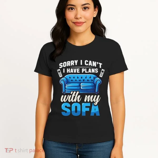 Binge Watching Plans With My Sofa Watching Tv Series Women's T-Shirt