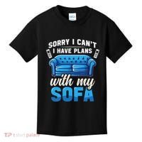 Binge Watching Plans With My Sofa Watching Tv Series Kids T-Shirt thumb 0