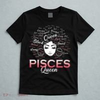 Black Wo Pisces Queen March Birthday T-Shirt thumb 5