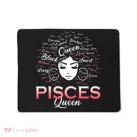 Black Wo Pisces Queen March Birthday Mousepad thumb 0