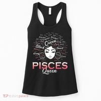 Black Wo Pisces Queen March Birthday Women's Tank Top thumb 0