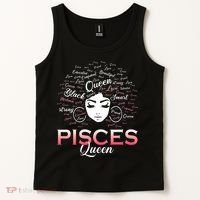 Black Wo Pisces Queen March Birthday Tank Top thumb 2