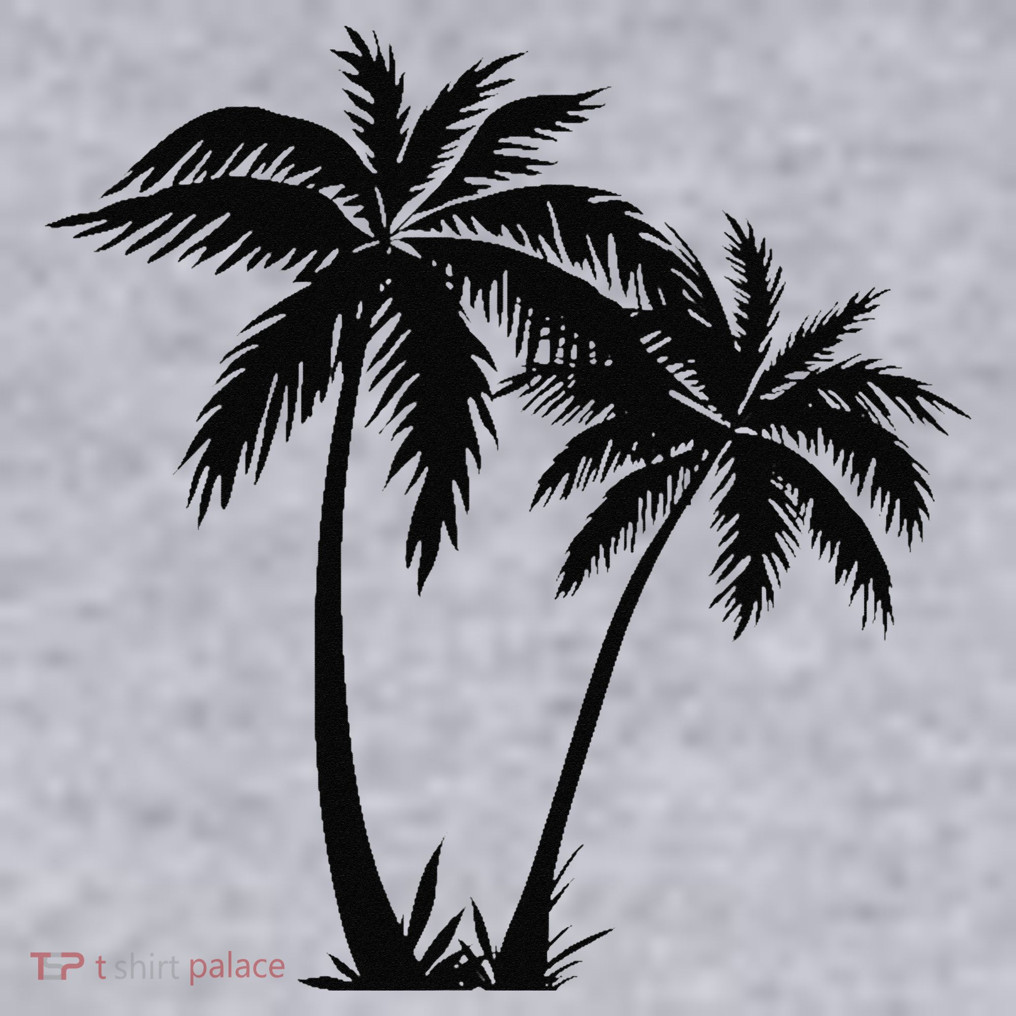 Black White Palm Trees Summer Sun Beach  Women's Sweatshirt