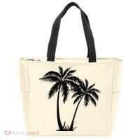 Black White Palm Trees Summer Sun Beach  Tote Bag thumb 0