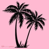 Black White Palm Trees Summer Sun Beach  Coaster thumb 2