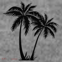 Black White Palm Trees Summer Sun Beach  Toddler Hoodie thumb 2