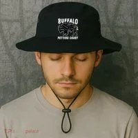 Buffalo Wildlife Petting Chart Bucket Hat thumb 2