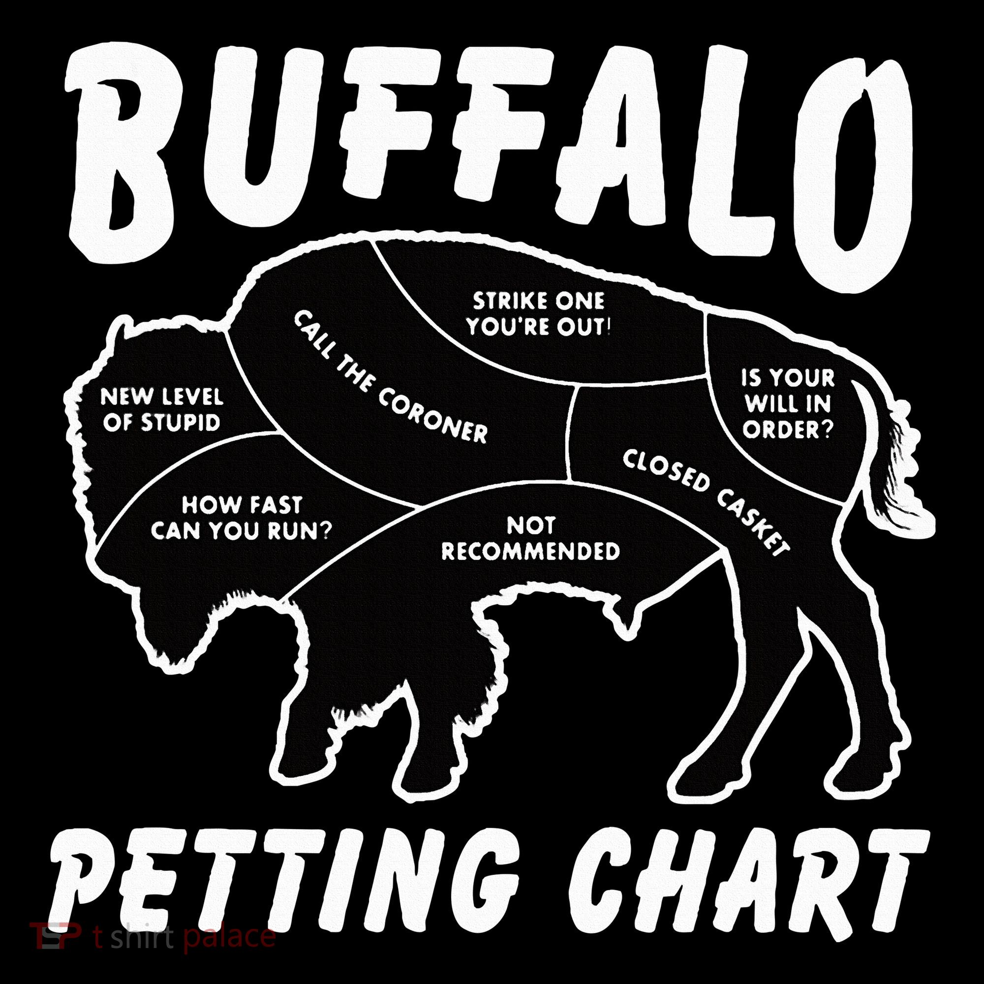 Buffalo Wildlife Petting Chart Bucket Hat