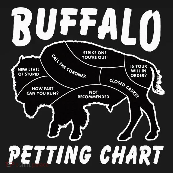 Buffalo Wildlife Petting Chart Bucket Hat