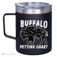 Buffalo Wildlife Petting Chart 12oz Stainless Steel Coffee Mug thumb 2