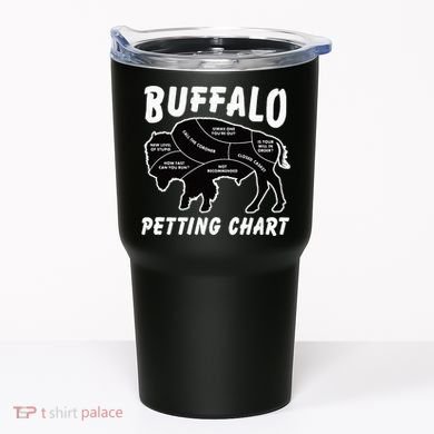 Buffalo Wildlife Petting Chart Tumbler