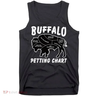 Buffalo Wildlife Petting Chart Tank Top