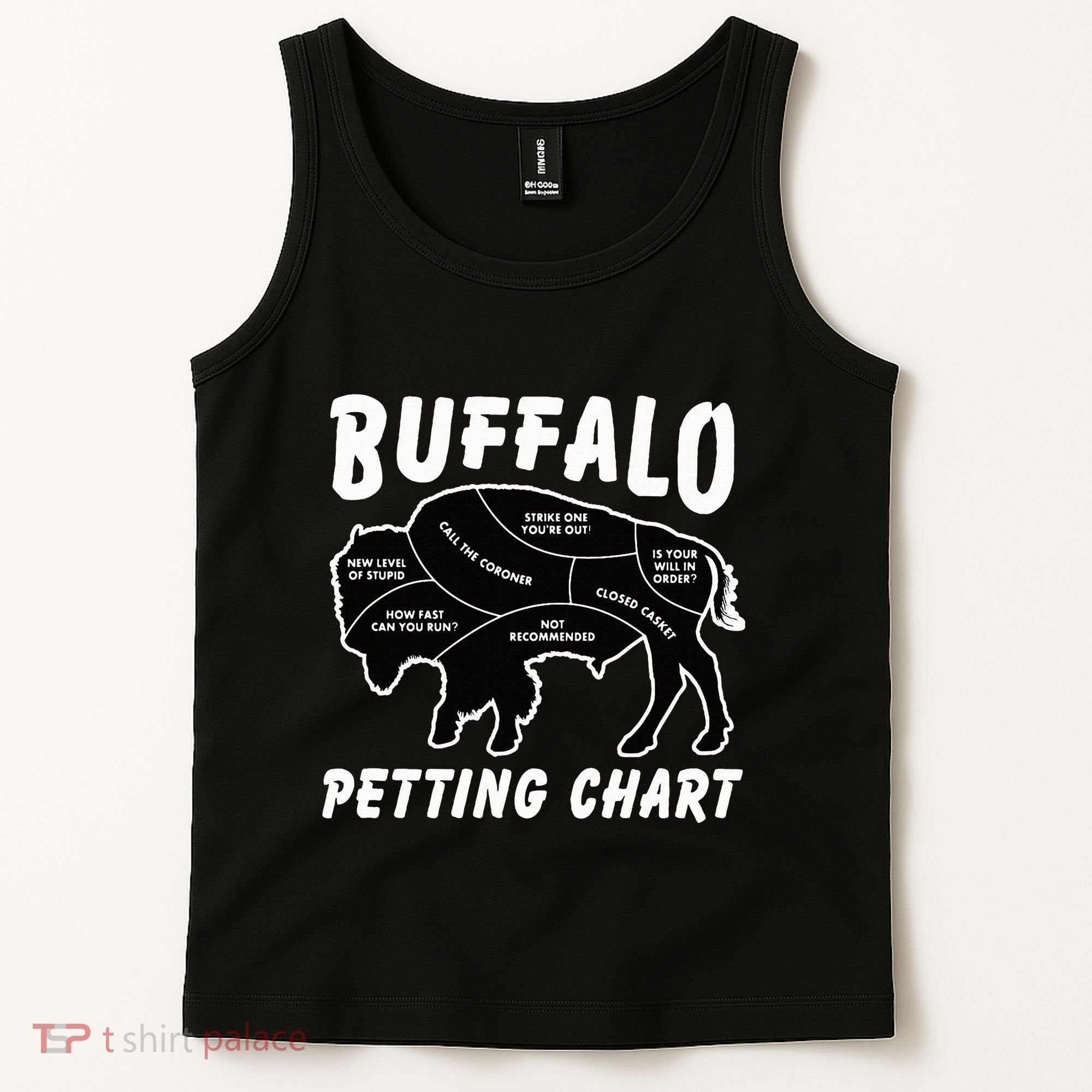 Buffalo Wildlife Petting Chart Tank Top