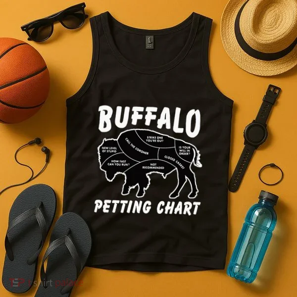 Buffalo Wildlife Petting Chart Tank Top