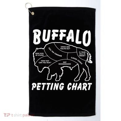 Buffalo Wildlife Petting Chart Golf Towel