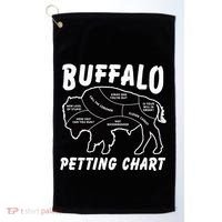 Buffalo Wildlife Petting Chart Golf Towel thumb 0