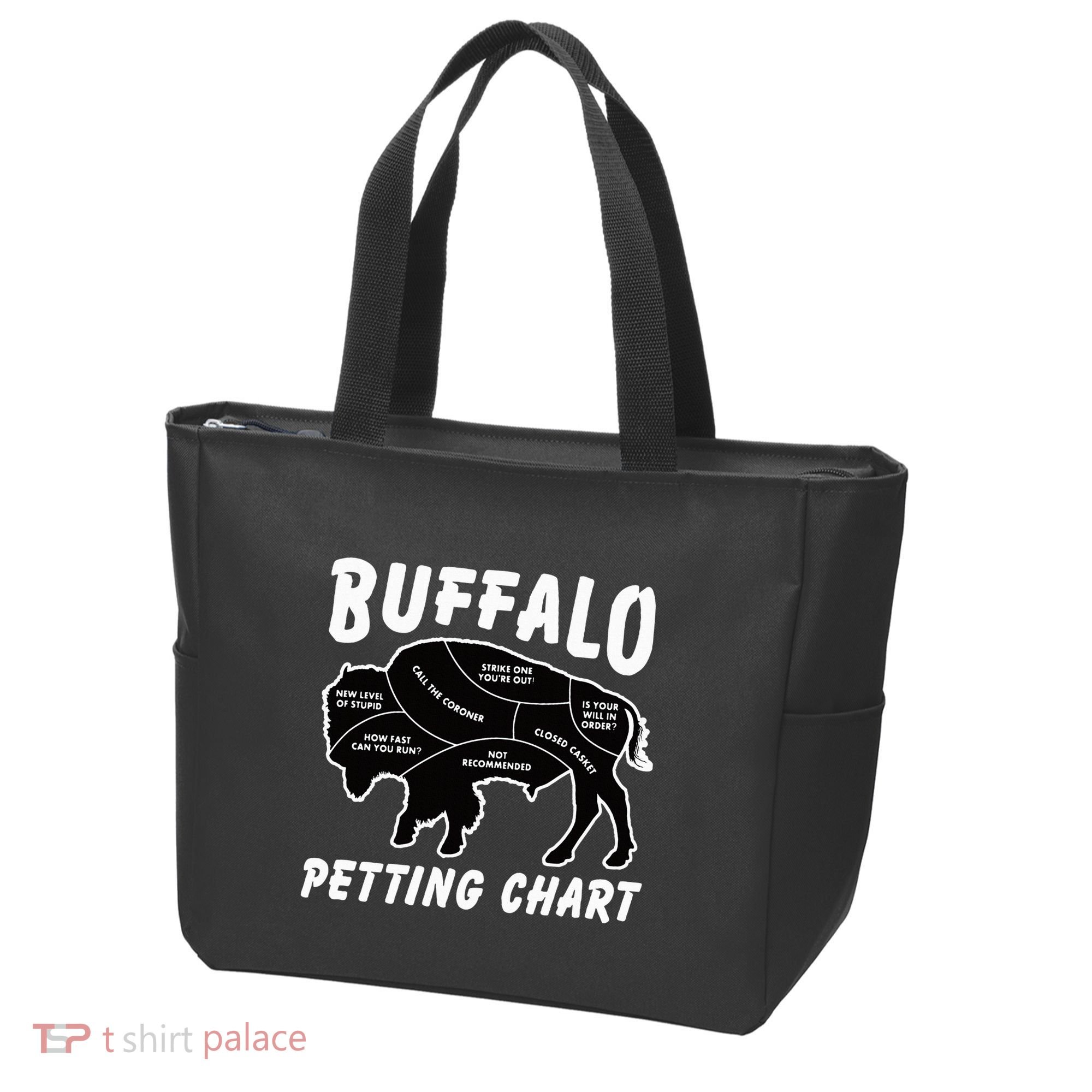 Buffalo Wildlife Petting Chart Tote Bag