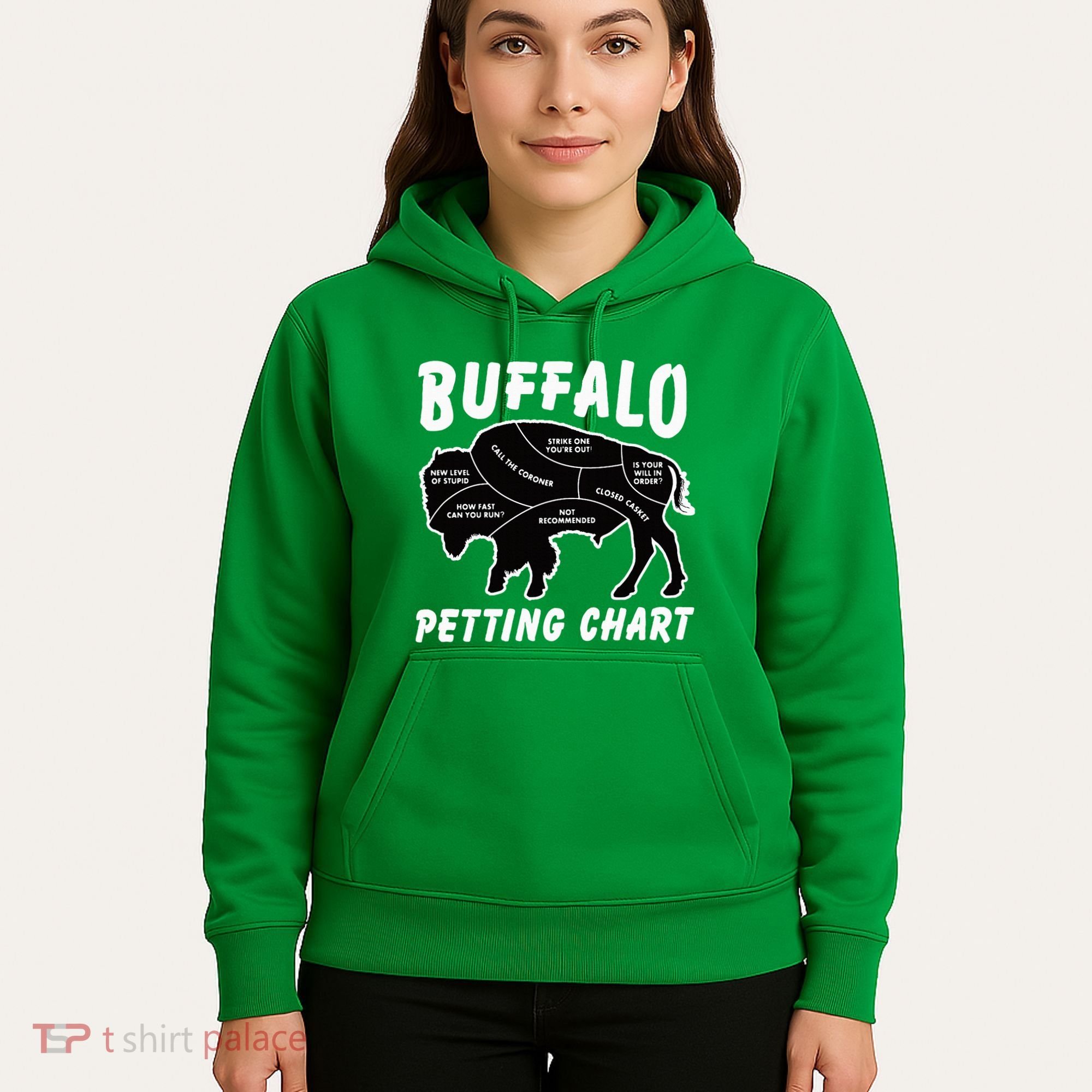 Buffalo Wildlife Petting Chart Hoodie
