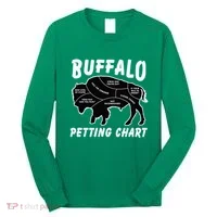 Buffalo Wildlife Petting Chart Long Sleeve Shirt thumb 0
