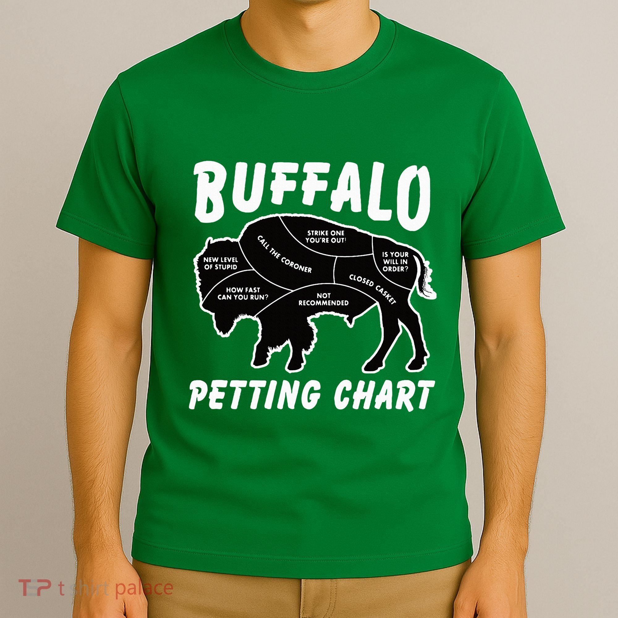 Buffalo Wildlife Petting Chart T-Shirt