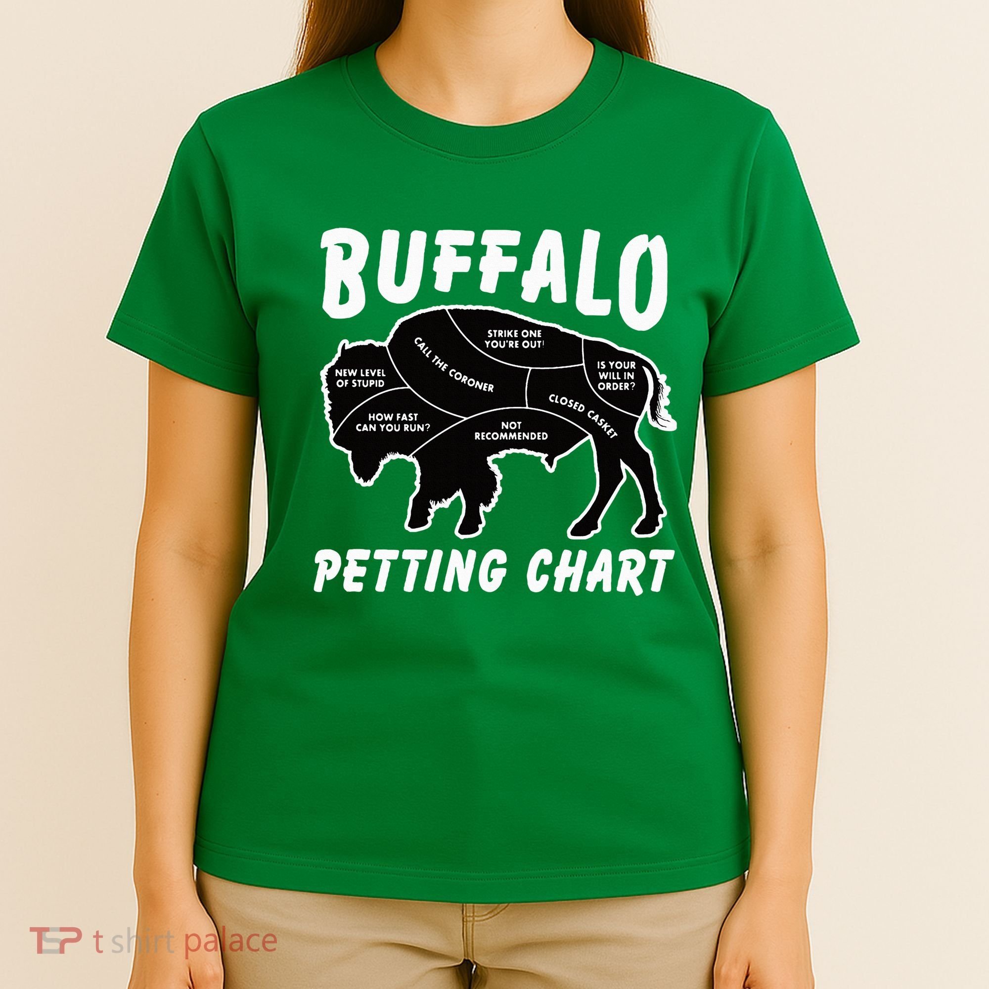 Buffalo Wildlife Petting Chart T-Shirt