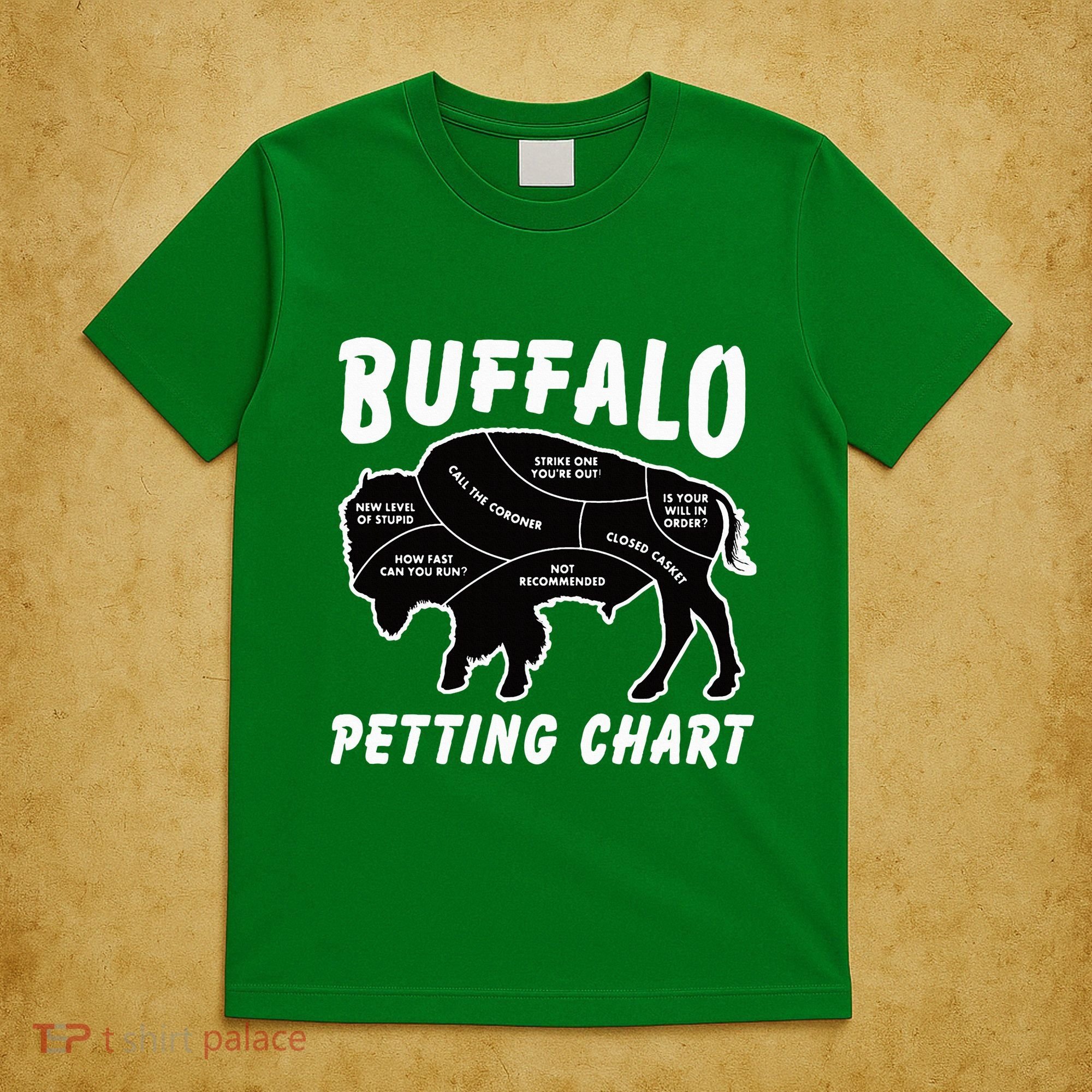 Buffalo Wildlife Petting Chart T-Shirt