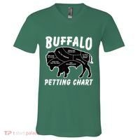 Buffalo Wildlife Petting Chart V-Neck T-Shirt thumb 0