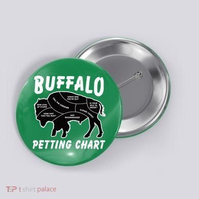 Buffalo Wildlife Petting Chart Button