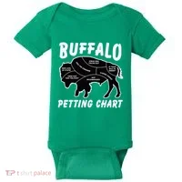 Buffalo Wildlife Petting Chart Baby Bodysuit thumb 0