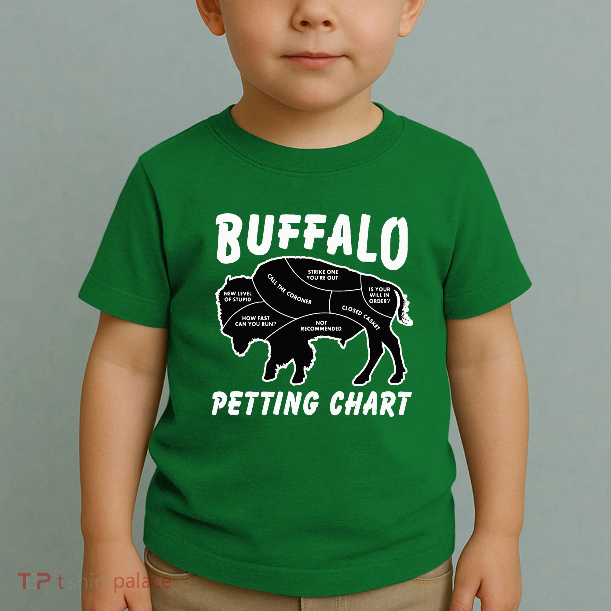 Buffalo Wildlife Petting Chart Toddler T-Shirt