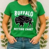 Buffalo Wildlife Petting Chart Women's T-Shirt thumb 2