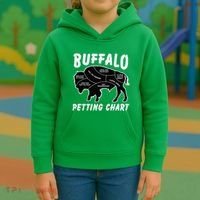 Buffalo Wildlife Petting Chart Kids Hoodie thumb 3