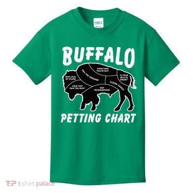 Buffalo Wildlife Petting Chart Kids T-Shirt