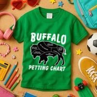 Buffalo Wildlife Petting Chart Kids T-Shirt thumb 3