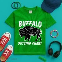 Buffalo Wildlife Petting Chart Kids Tie-Dye T-Shirt thumb 2
