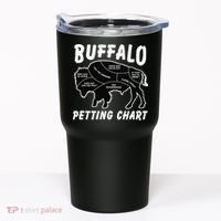 Buffalo Wildlife Petting Chart For Bison Lovers Tumbler thumb 0