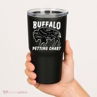 Buffalo Wildlife Petting Chart For Bison Lovers Tumbler thumb 2