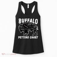 Buffalo Wildlife Petting Chart For Bison Lovers Women's Tank Top thumb 0