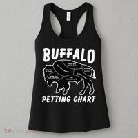 Buffalo Wildlife Petting Chart For Bison Lovers Women's Tank Top thumb 3
