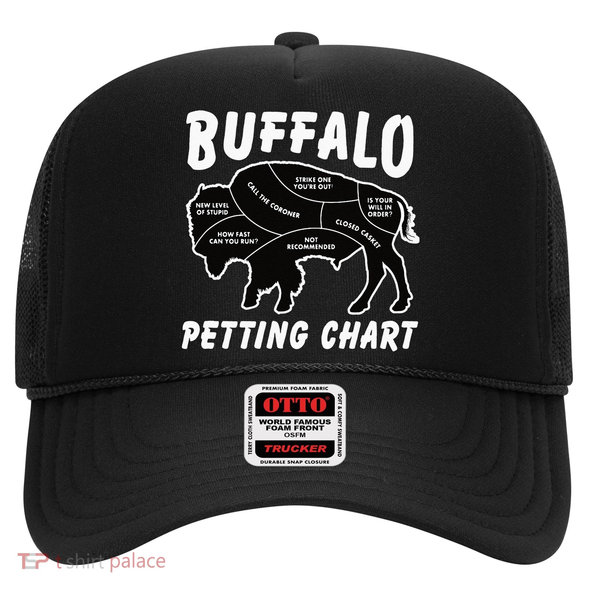 Buffalo Wildlife Petting Chart For Bison Lovers Hat
