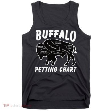 Buffalo Wildlife Petting Chart For Bison Lovers Tank Top