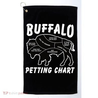 Buffalo Wildlife Petting Chart For Bison Lovers Golf Towel
