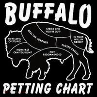 Buffalo Wildlife Petting Chart For Bison Lovers Kids Sweatshirt thumb 2