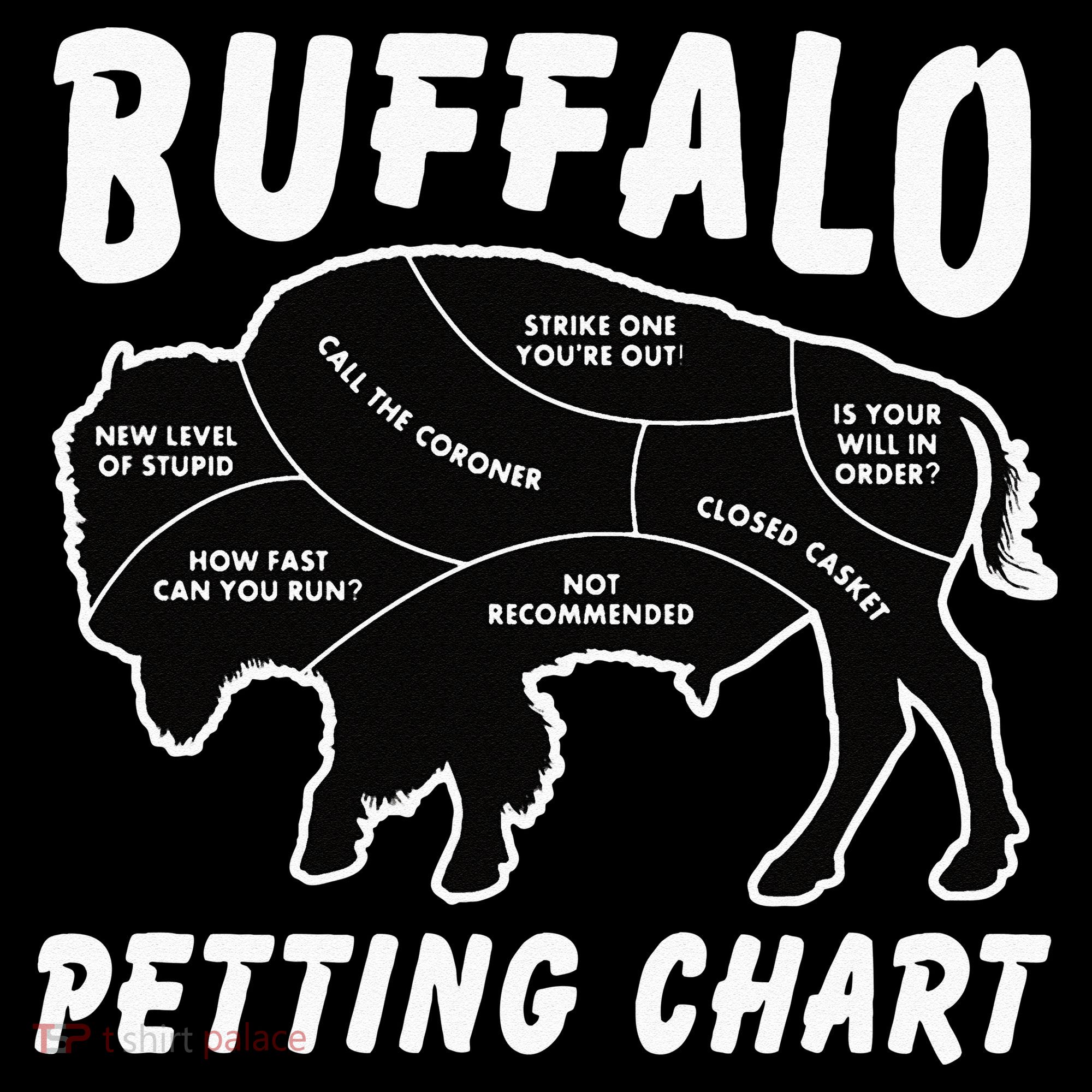 Buffalo Wildlife Petting Chart For Bison Lovers Kids Sweatshirt