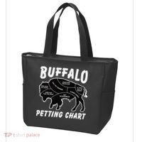 Buffalo Wildlife Petting Chart For Bison Lovers Tote Bag thumb 3