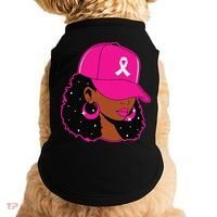 Black Women P.Ink Breast Cancer Awareness Warrior Gift Doggie Tank thumb 0