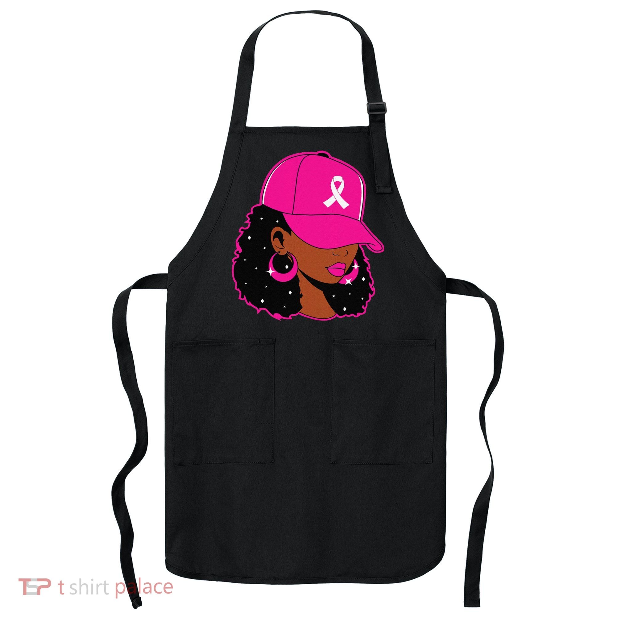 Black Women P.Ink Breast Cancer Awareness Warrior Gift Apron