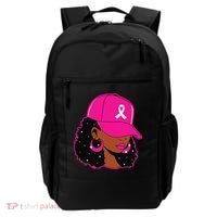 Black Women P.Ink Breast Cancer Awareness Warrior Gift Backpack thumb 0