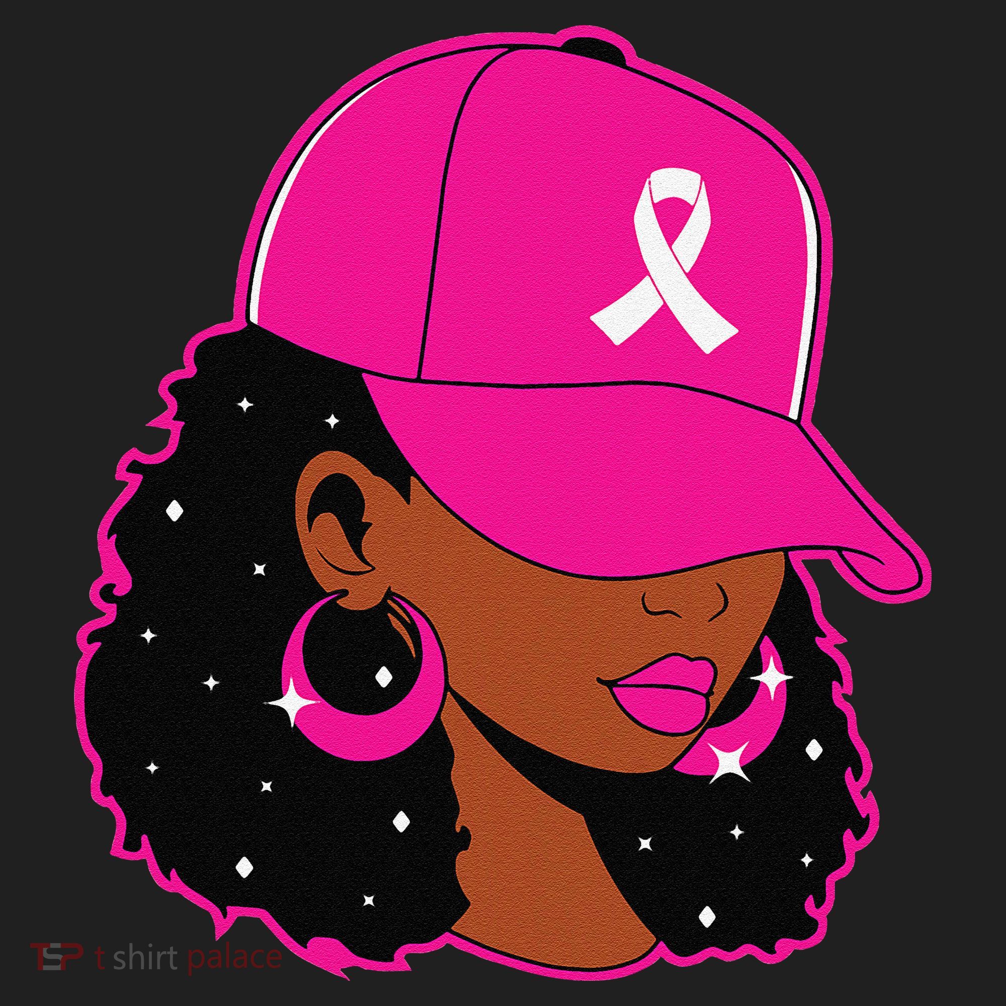Black Women P.Ink Breast Cancer Awareness Warrior Gift Beanie
