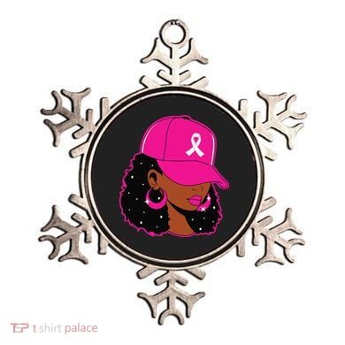 Black Women P.Ink Breast Cancer Awareness Warrior Gift Ornament